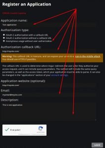 Регистрация приложение в Imgur API