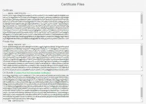 Файлы SSL-сертификата