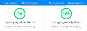 Результат. Оптимизация сайта. Получения высокой оценки от Google PageSpeed